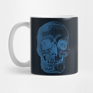 Front Skull Sketch - Blue/Dark Mug